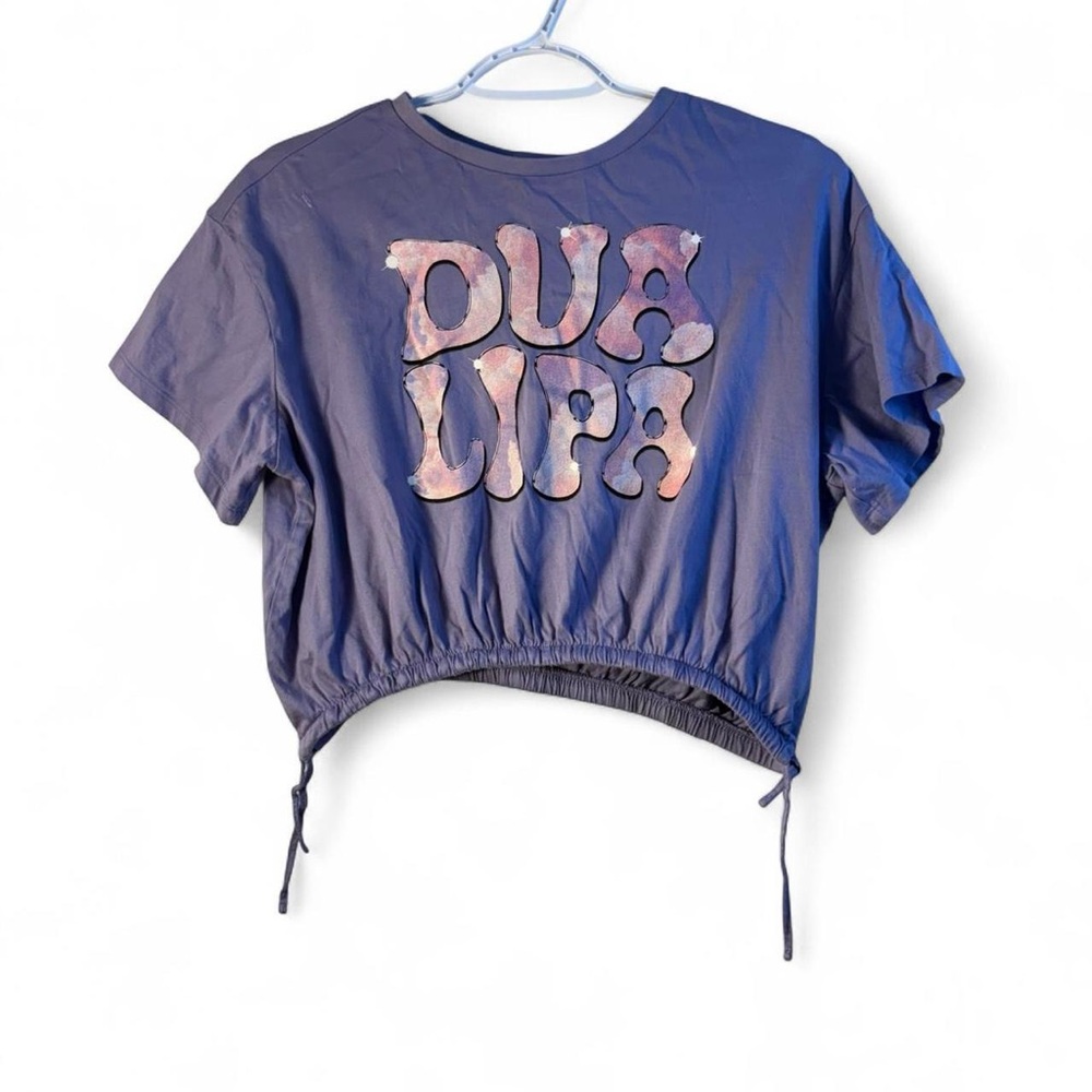 H&M rare dua lipa Purple Graphic Tee